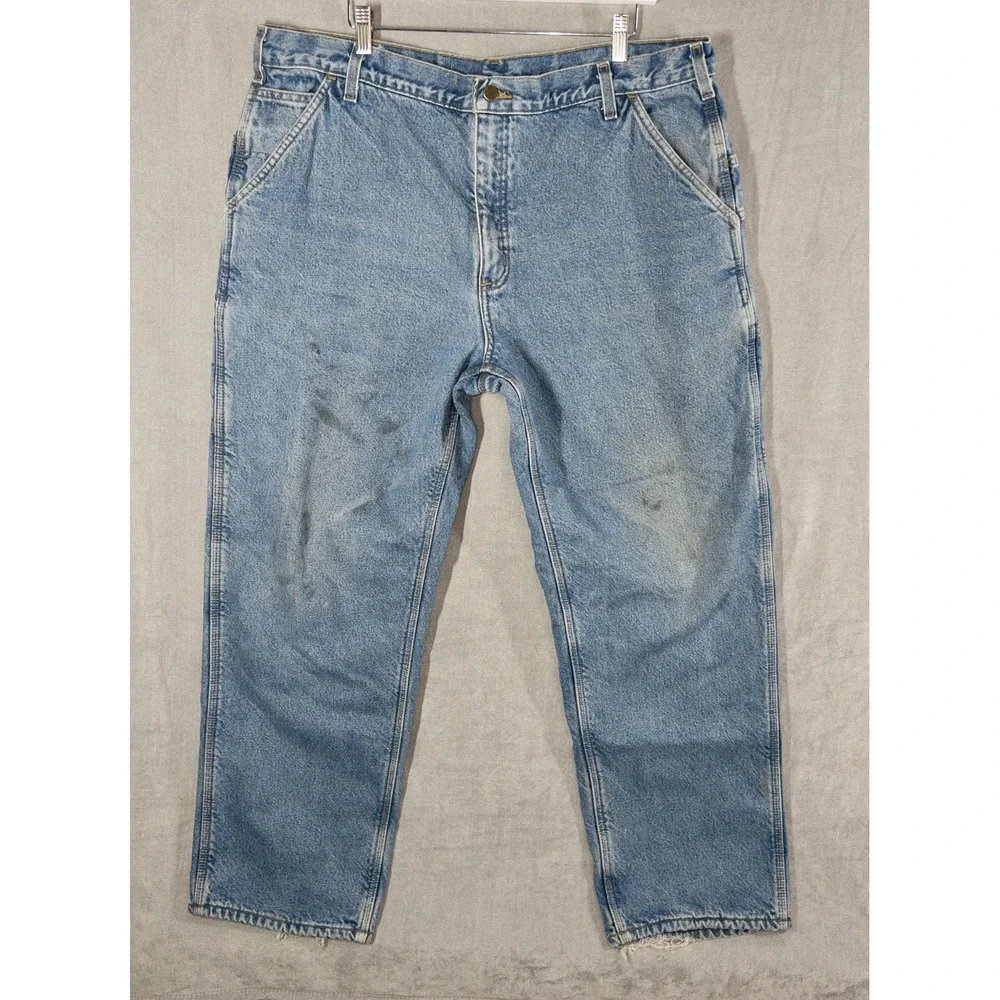 Carhartt B200-DST Fleece Lined Jeans Mens‎ 40x32 Workwear Farming Outdoors Ranch